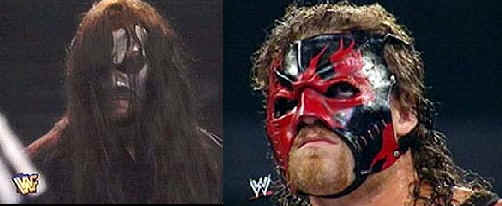undertaker with kane mask